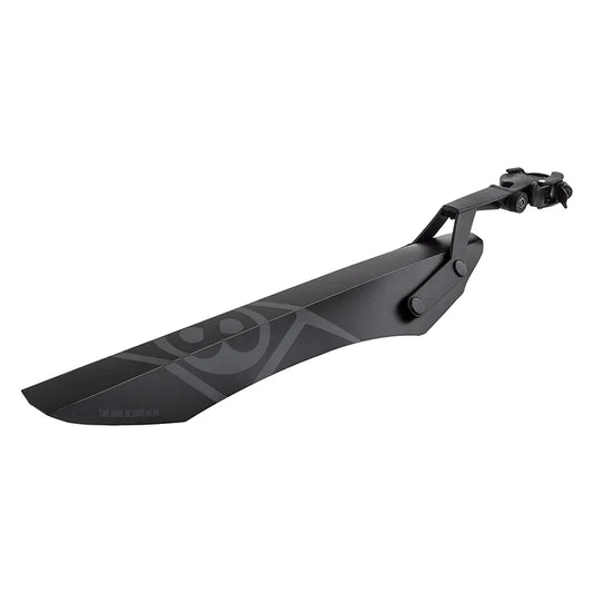 Grime MTB Rear Fender Rear MTB 560mm x 114mm Polypropylene Black 200g - Bicycle Warehouse