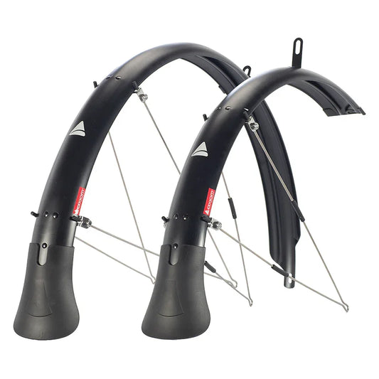 Flascheguard Fenders Pair MTB 29` x 70mm Polycarbonate Stainless Steel Matte Black 60mm / 2.35` 870g - Bicycle Warehouse