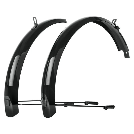 B53 Bluemels Full Coverage Fender Set - 53mm 20 x 1-1.9" Black - Bicycle Warehouse