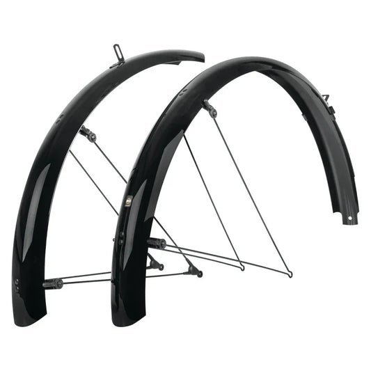 B65 Bluemels Full Coverage Fender Set - 65mm 27.5/29/700 x 2.25 Black - Bicycle Warehouse