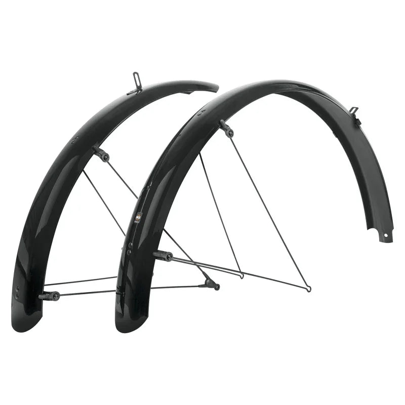 B69 Bluemels Full Coverage Fender Set - 69mm 27.5/29/700 x 2.5 Black - Bicycle Warehouse