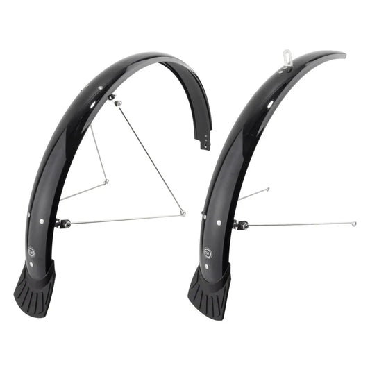 Full Pair 26` MTB 26` x 60mm Polycarbonate Black 48mm / 1.90` - Bicycle Warehouse