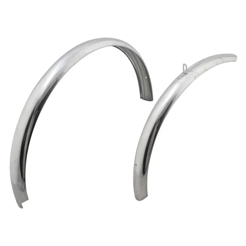 Stainless Steel Pair 26` MTB 26` x 58mm Stainless Chrome 48mm / 1.90` - Bicycle Warehouse