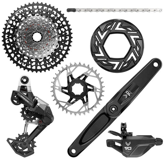 SRAM Eagle 90 Ebike Groupset - 160mm Brose 36T Clip-on Guard Chain XS-1275 10-52t Single Click Shifter Rear Derailleur - Bicycle Warehouse