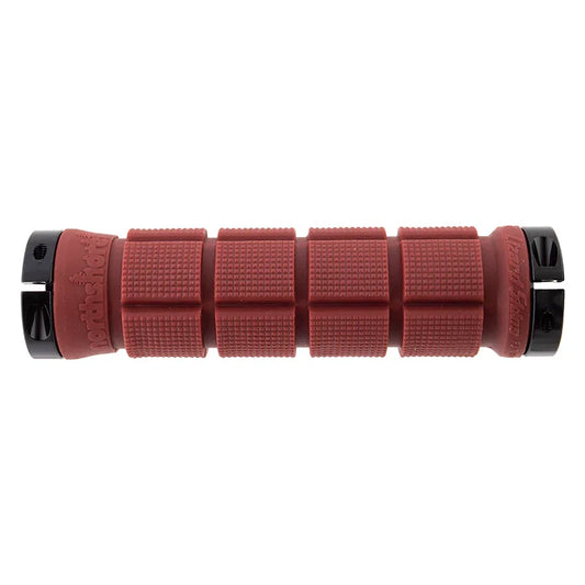 Northshore Lock-On Grips 130mm Deep Red - Bicycle Warehouse