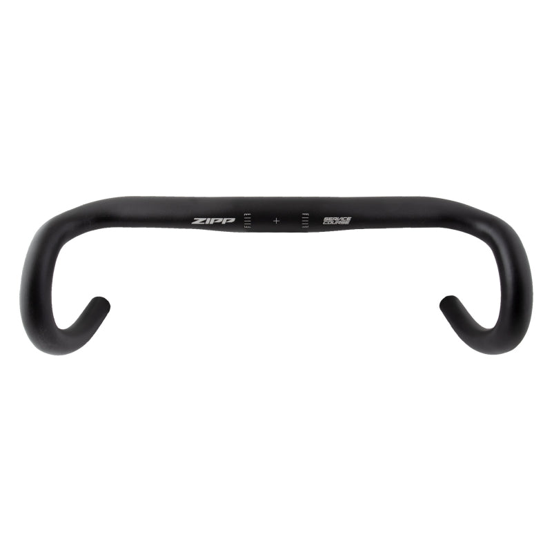 Zipp Service Course 70 Ergo Drop Handlebar - Aluminum 31.8mm 38cm Bead Blast BLK B2 - Bicycle Warehouse