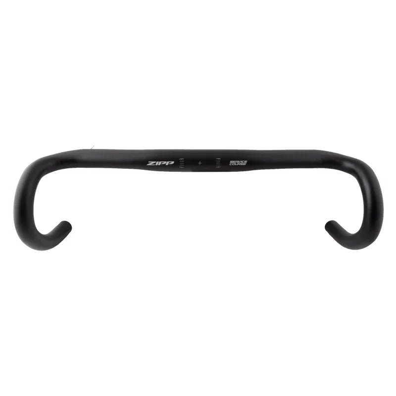 Zipp Service Course 70 Ergo Drop Handlebar - Aluminum 31.8mm 44cm Bead Blast BLK B2 - Bicycle Warehouse
