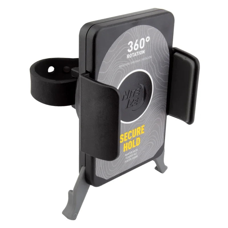 Nite Ize Nite ize Squeeze Rotating Smartphone Bar Mount Silicone Strap Uiniversal Black - Bicycle Warehouse