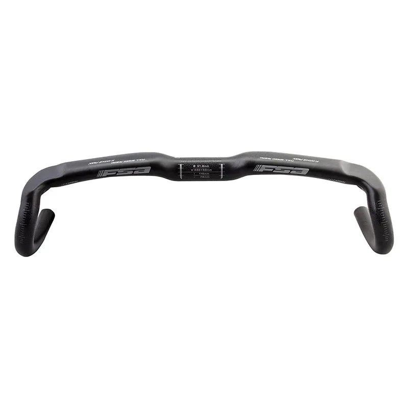Full Speed Ahead K-Wing AGX Drop Handlebar - Carbon 31.8mm 44cm Carbon - Bicycle Warehouse