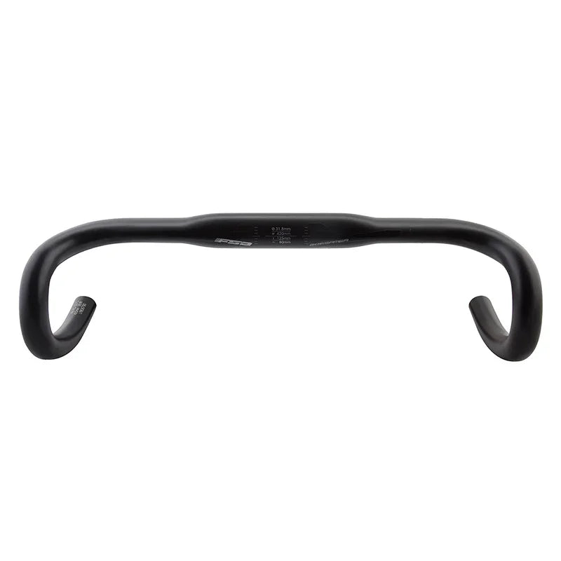Full Speed Ahead Gossamer Compact Drop Handlebar - Aluminum 31.8mm 42cm BLK - Bicycle Warehouse