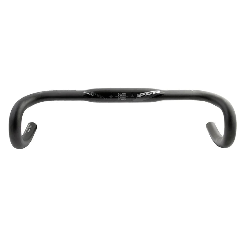 Full Speed Ahead Energy Compact SCR Handlebar - 31.8 Clamp 44cm Black - Bicycle Warehouse