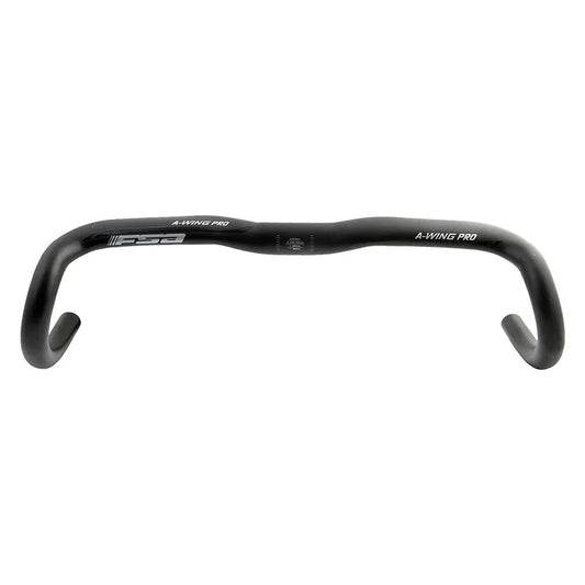 Full Speed Ahead A-Wing Pro AGX Drop Handlebar - Aluminum 31.8mm 44cm Black - Bicycle Warehouse