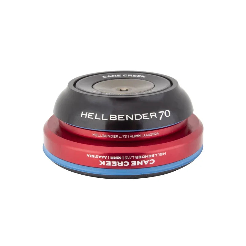 Hellbender 70 Lite Headset - IS42/28.6/H9|IS52/40 B Tapered Black - Bicycle Warehouse