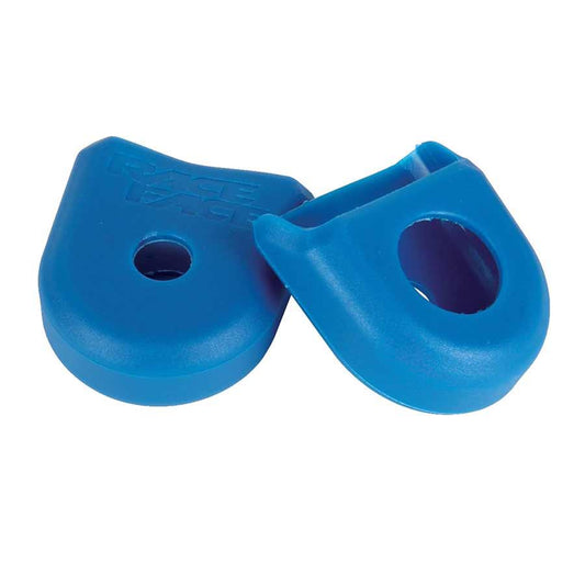 RaceFace Crank Boots: For Carbon Cranks 2-Pack Blue - Bicycle Warehouse