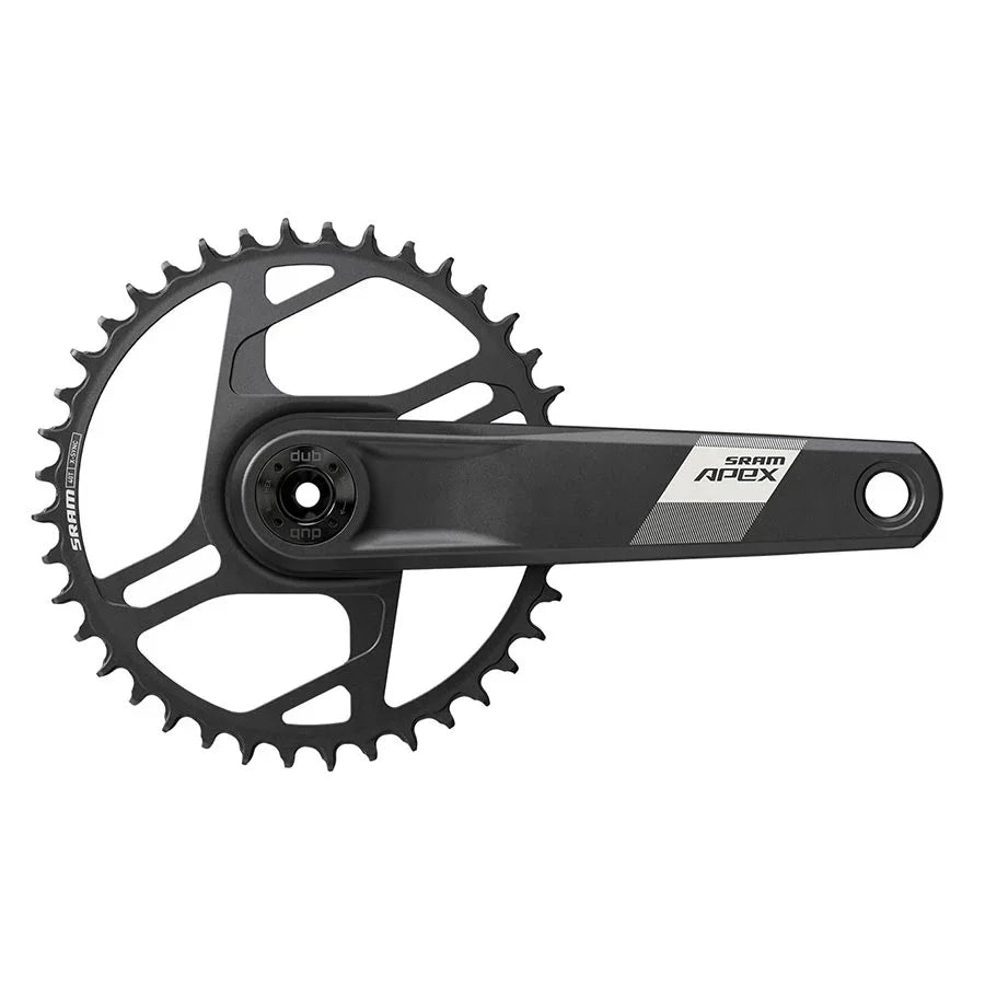 Apex 1 Wide Crankset - 160mm 12-Speed 40t Direct Mount DUB Spindle Interface BLK D1 - Bicycle Warehouse