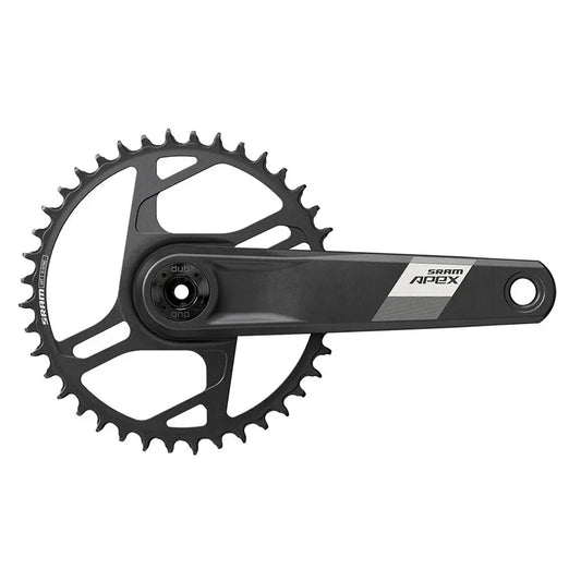 Apex 1 Wide Crankset - 160mm 12-Speed 40t Direct Mount DUB Spindle Interface BLK D1 - Bicycle Warehouse