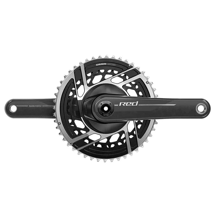 RED Crankset - 160mm 2x 12-Speed 46/33t 8-Bolt Direct Mount DUB Spindle Interface Natural Carbon E1 - Bicycle Warehouse