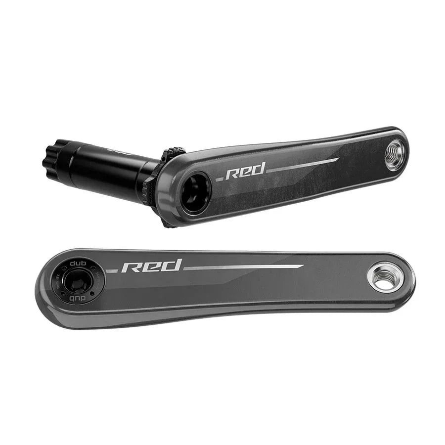 RED 1x XPLR Wide Crank Arm Assembly - 167.5mm 13-Speed 8-Bolt Direct Mount DUB Spindle Natural Carbon E1 - Bicycle Warehouse