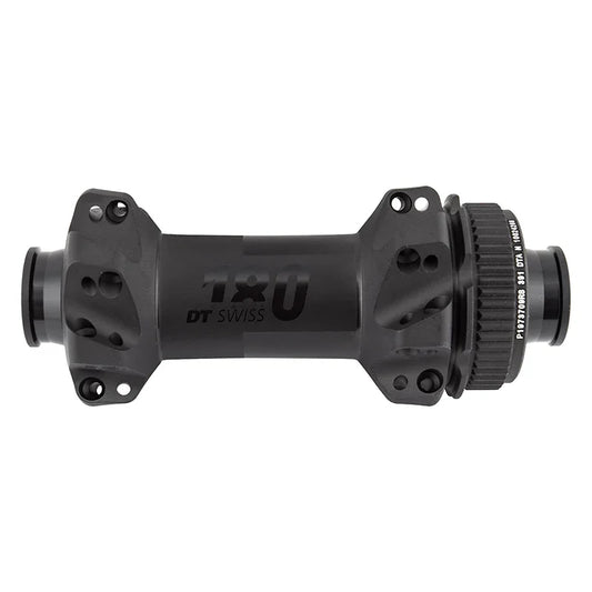 DT Swiss 180 Front Hub - 12 x 100mm Center-Lock Black 28h Straight Pull - Bicycle Warehouse