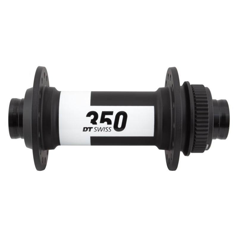 DT Swiss 350 Front Hub - 15 x 110mm Center-Lock Black 28H - Bicycle Warehouse