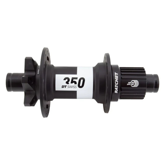 DT Swiss 350 Rear Hub - 12 x 148mm 6-Bolt Micro Spline Black 28H 36pt - Bicycle Warehouse