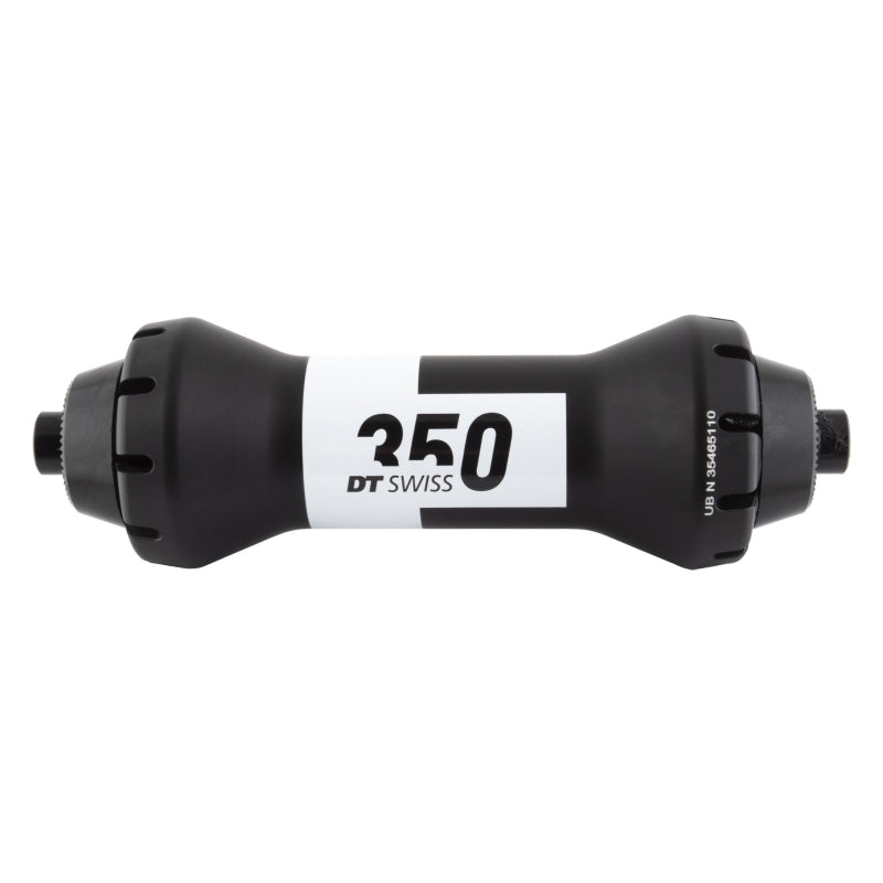 DT Swiss 350 Front Hub - QR x 100mm Rim Brake Black 20H Straightpull - Bicycle Warehouse