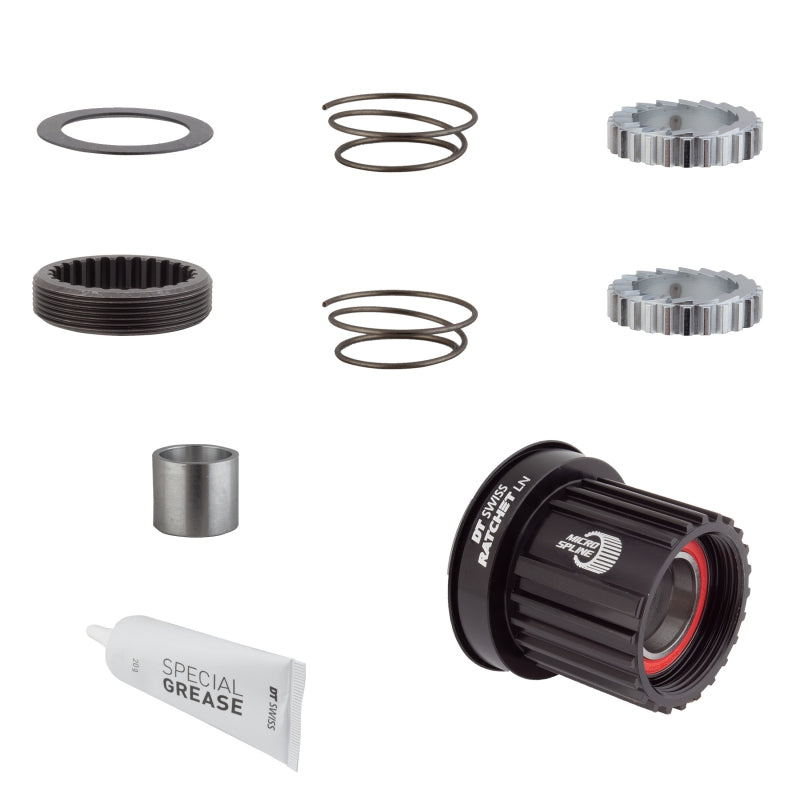Ratchet LN Freehub Body Upgrade Kit - Shimano Micro Spline Standard Aluminum Sealed Bearing 36T - Bicycle Warehouse