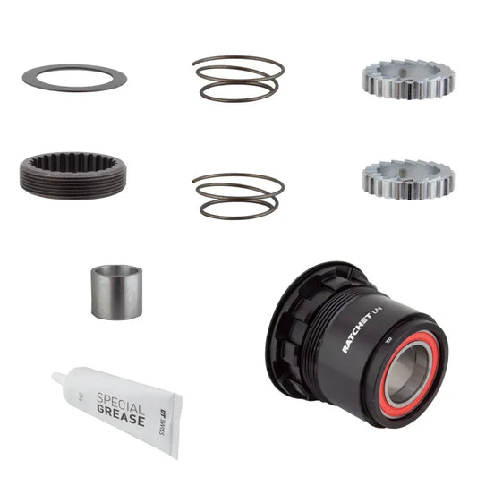 Ratchet LN Freehub Body Upgrade Kit - SRAM XD Standard Aluminum Sealed Bearing 36T - Bicycle Warehouse