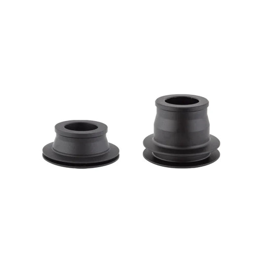 Front Axle Conversion Kit - 12 mm Thru axle Press fit Black - Bicycle Warehouse