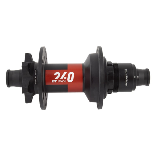 DT Swiss 240 DEG Rear Hub - 12 x 148mm 6-Bolt XD Black/Red 28H 90pt - Bicycle Warehouse