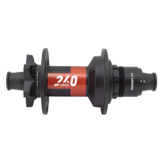DT Swiss 240 DEG Rear Hub - 12 x 148mm 6-Bolt XD Black/Red 32H 90pt - Bicycle Warehouse