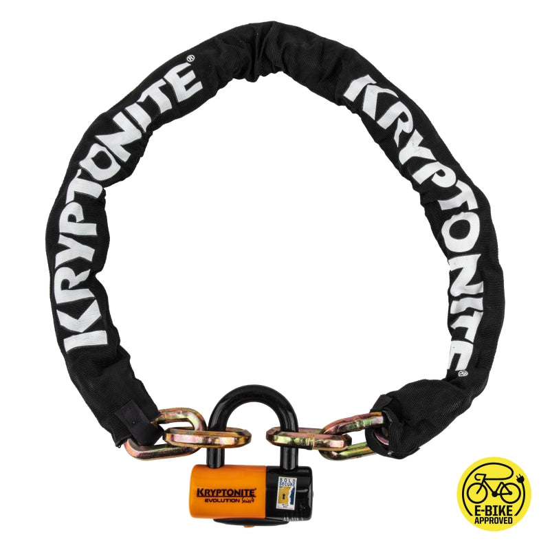 Kryptonite New York Cinch Ring Chain 1213 Evolution Disc Lock 4.25 130cm - Bicycle Warehouse