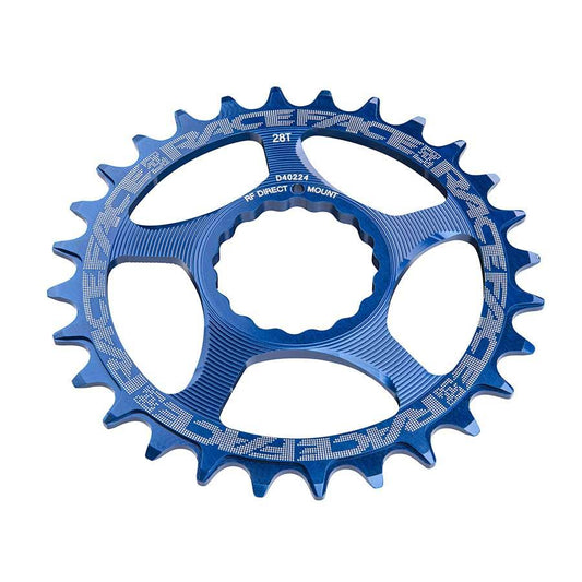 RaceFace Narrow Wide Chainring: Direct Mount CINCH 30t Blue - Bicycle Warehouse