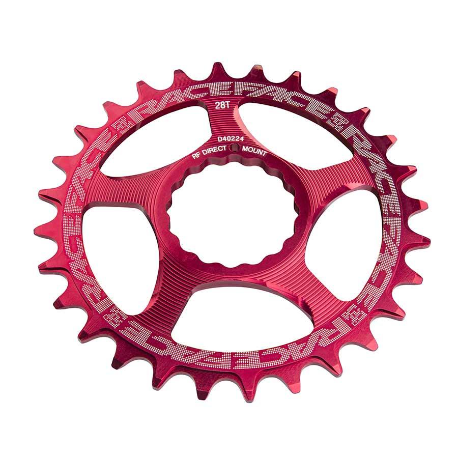 RaceFace Narrow Wide Chainring: Direct Mount CINCH 32t Red - Bicycle Warehouse