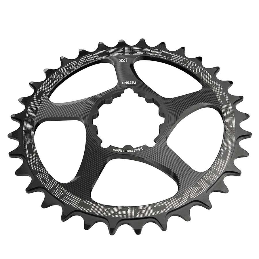 RaceFace Narrow Wide Chainring: Direct Mount 3-Bolt Compatible 32t Black - Bicycle Warehouse