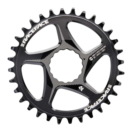 RaceFace Narrow Wide Direct Mount CINCH Aluminum Chainring - Shimano 12-Speed requires Hyperglide+ compatible chain 32t BLK - Bicycle Warehouse
