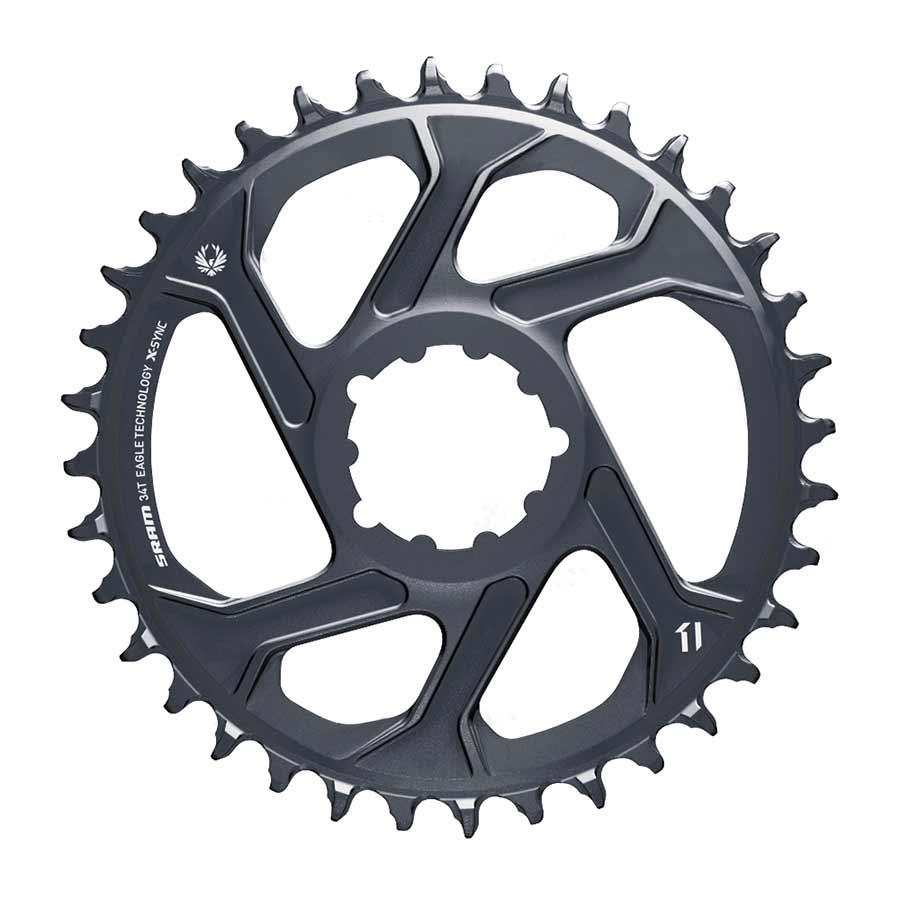 X-Sync Eagle 12sp 6mm DM Chainring Forged 34t Lunar - Bicycle Warehouse
