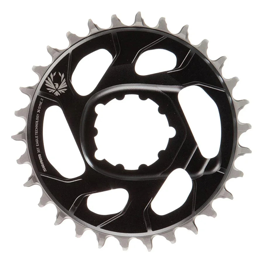 Eagle X-SYNC 2 Direct Mount Chainring - 30t Direct Mount -4mm Offset Lunar/Polar Grey - Bicycle Warehouse