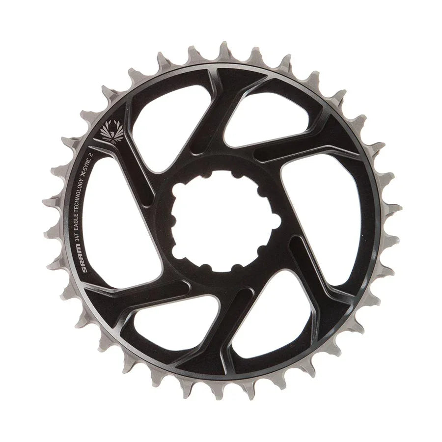 Eagle X-SYNC 2 Direct Mount Chainring - 34t Direct Mount 3mm Offset For Boost Lunar/Polar Grey - Bicycle Warehouse