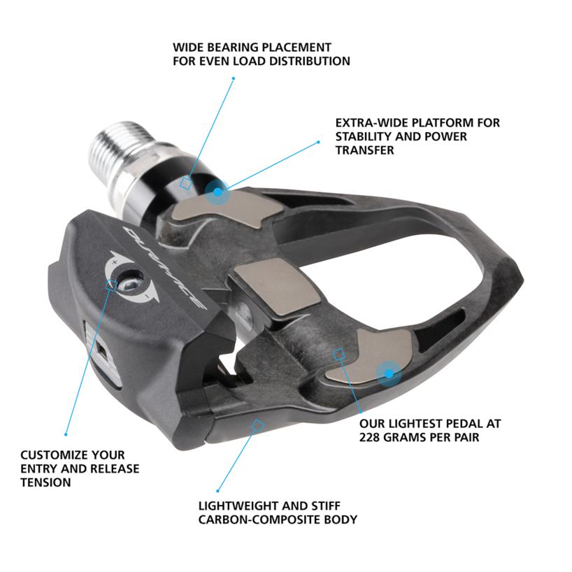 Shimano PD-R9100 Dura-Ace Road Bike Pedals - Pedals - Bicycle Warehouse