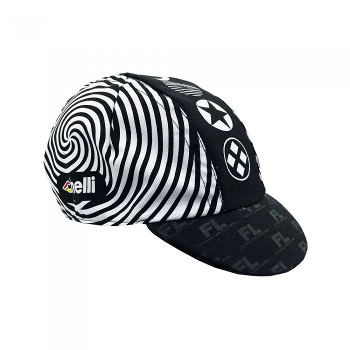 Cycling Cap Futura Spiral Black - Bicycle Warehouse