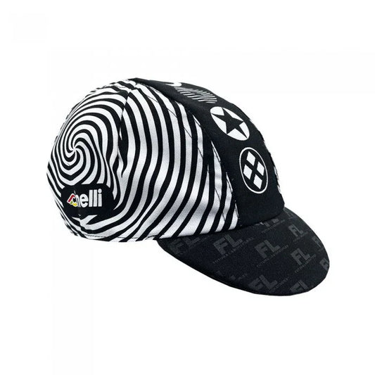 Cycling Cap Futura Spiral Black - Bicycle Warehouse