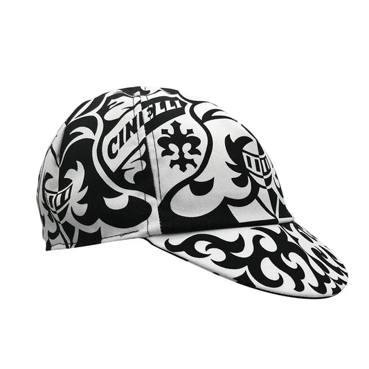 Cycling Cap Pastori Art Crest Blk/Wht - Bicycle Warehouse