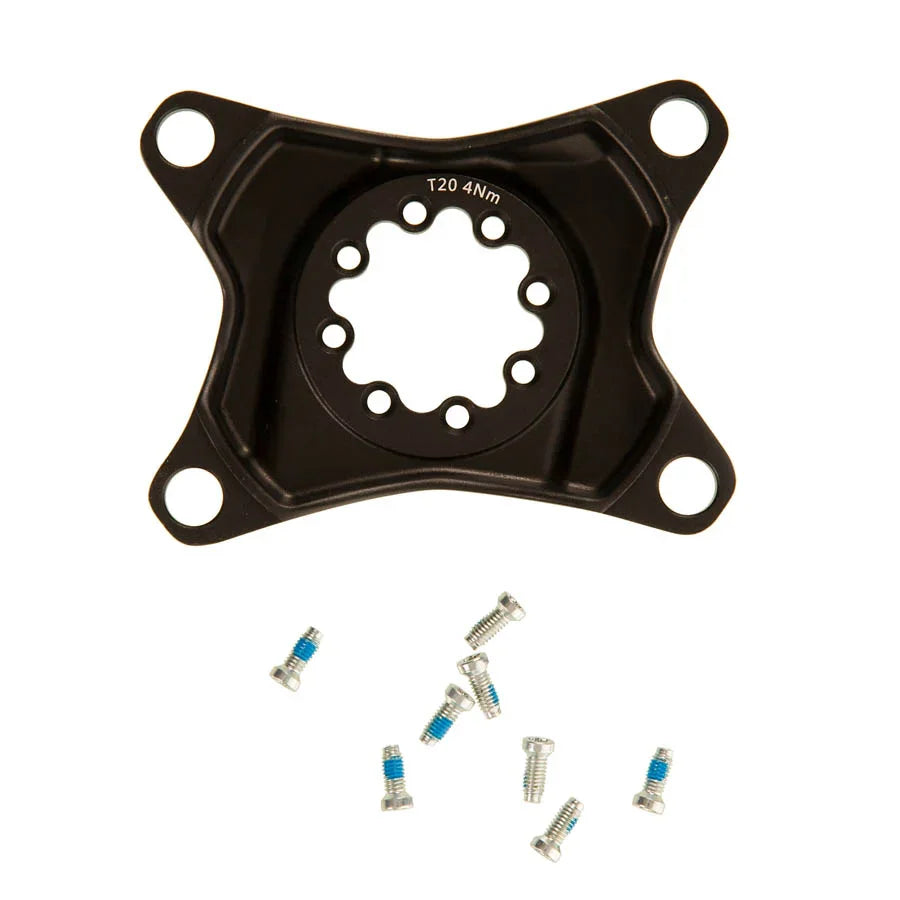 RED/Force AXS Crank Spider - 107 BCD 8-Bolt Crank Interface Black D1 - Bicycle Warehouse