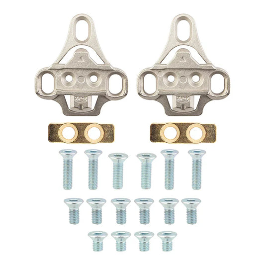 Sunlite 3-Bolt Road Shoe to SPD Pedal Cleats Silver SPD Cleat adapters only Alloy - Bicycle Warehouse