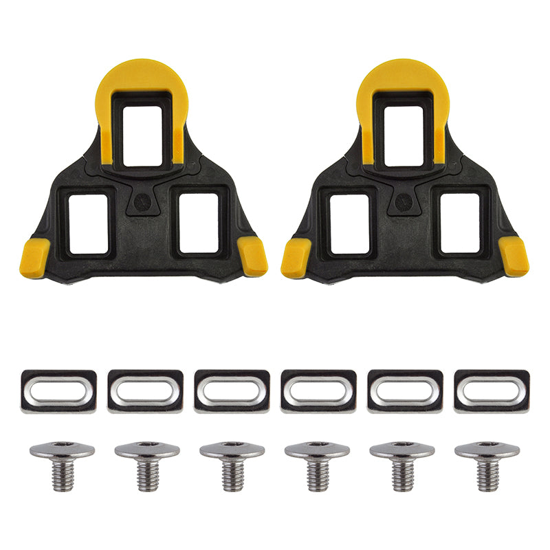 Origin8 Split 6 SPD-SL Cleats Black/Yellow SPD-SL 6° Float - Bicycle Warehouse