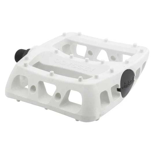 Twisted PC Pedals - Platform Composite/Plastic 9/16" White - Bicycle Warehouse