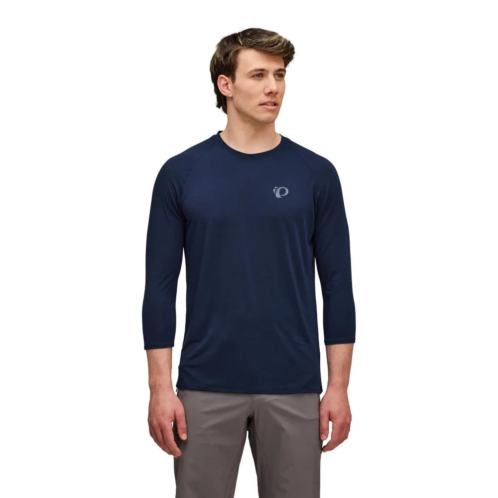 Pearl Izumi Men's Canyon Merino 3/4 Sleeve Jersey - Bicycle Warehouse