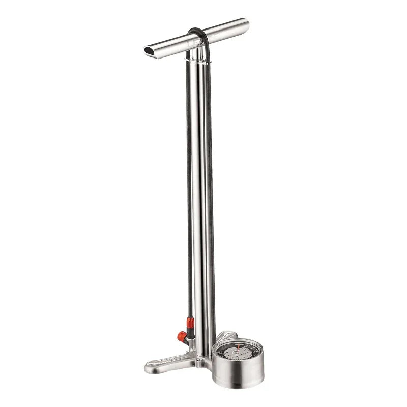 CNC Floor Drive Pump: Silver - Bicycle Warehouse