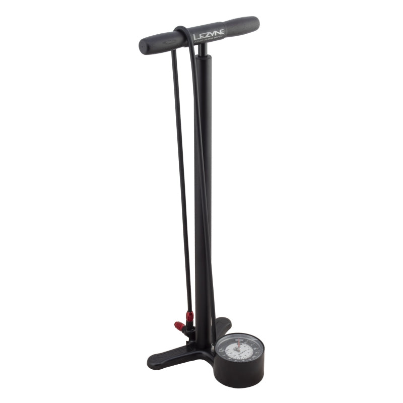 Lezyne Alloy Floor Drive 3.5 Pump Satin Black - Bicycle Warehouse
